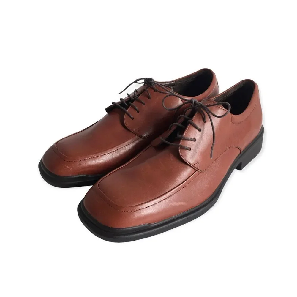 🆕Rockport Men’s Brown Leather Oxford Dress Shoes